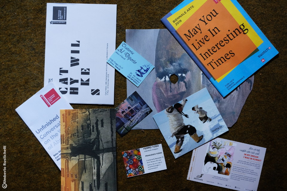 Venice, tickets and leaflets from the Biennale