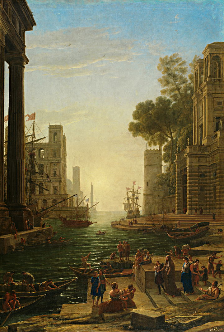 Claude Lorrain: La partenza di Santa Paola