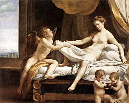 La Danae del Correggio, alla Galleria Borghese di Roma