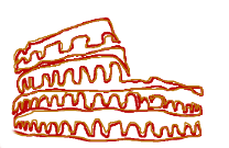 a sketch of the Coliseum in Rome