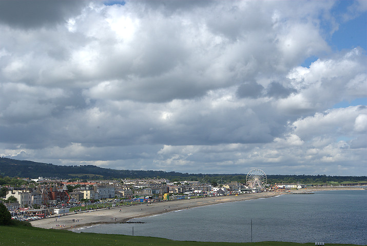 vista di Bray da Bray Head