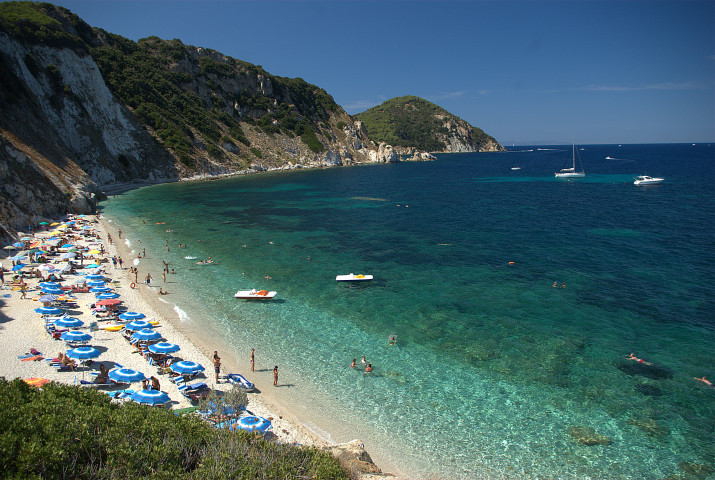 la spiaggia di Sansone all'Elba