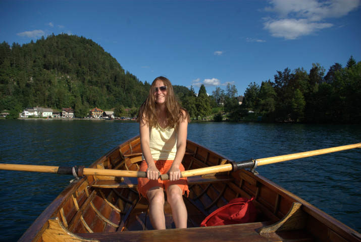 gita in barca sul lago di Bled, Slovenia