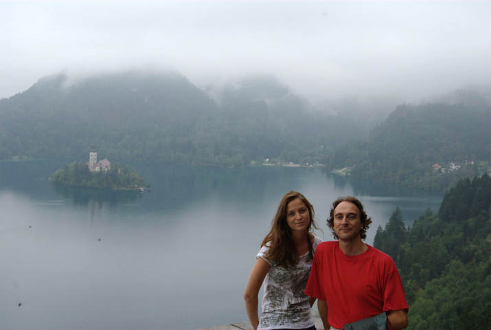 il lago di Bled dall'alto