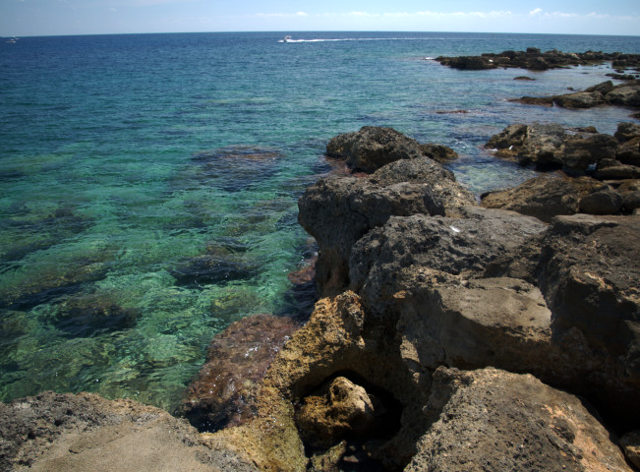 the sea nearby Syracuse