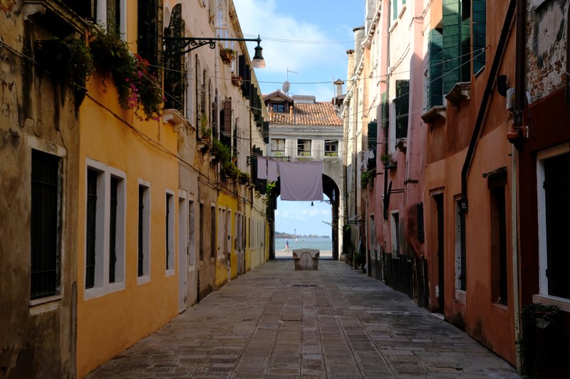 Venice, a small lane without tourists