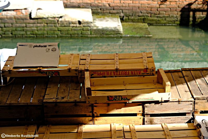 Venice, boxes for the sale of fruits and vegetables