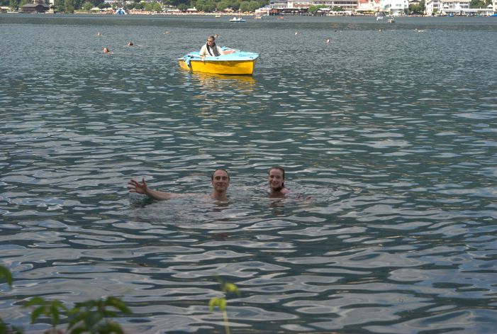 bagno nel lago Millstatter