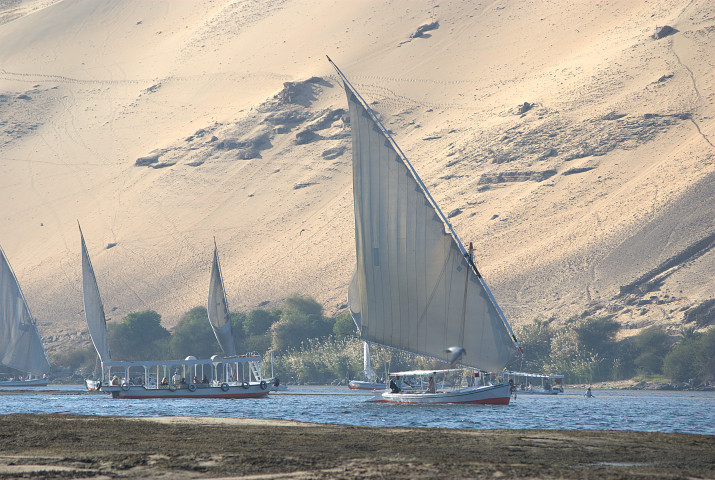 barche a vela sul Nilo
