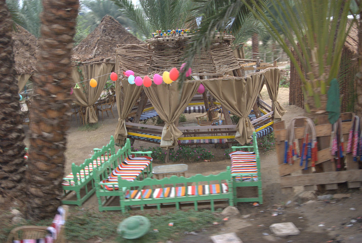 un bar sul Nilo, in una zona portuale protetta