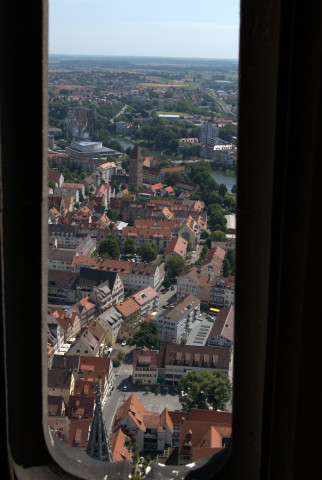 scorcio sulla città dal campanile di Ulm
