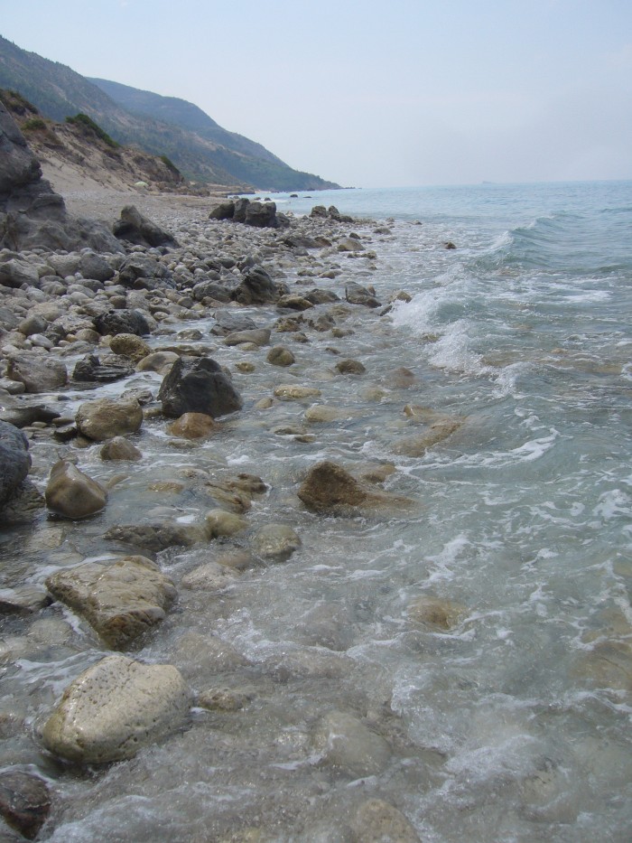 una delle spiagge bianche della ovest