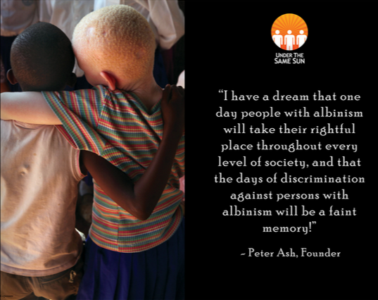 associazione I have a dream per gli albini in Africa