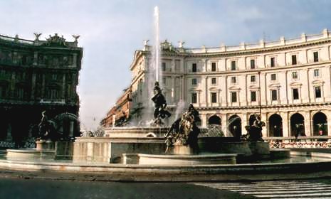 Fontana delle Naiadi a piazza Esedra