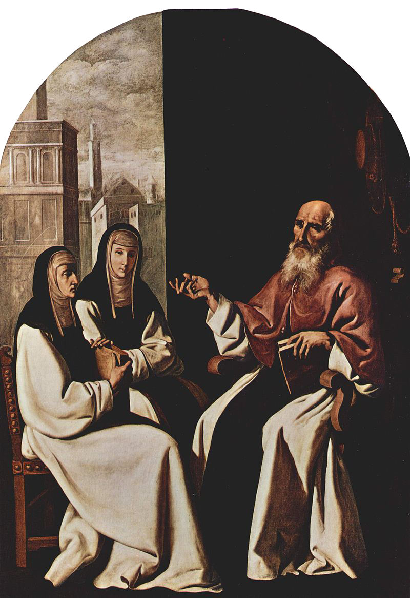 Santa Paola compare vicino a San Girolamo