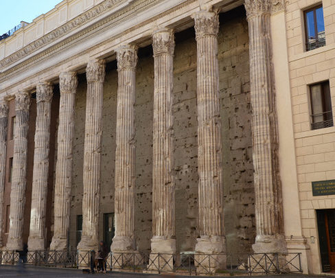 the Hadrianeum, or Temple of Divus Adrianum