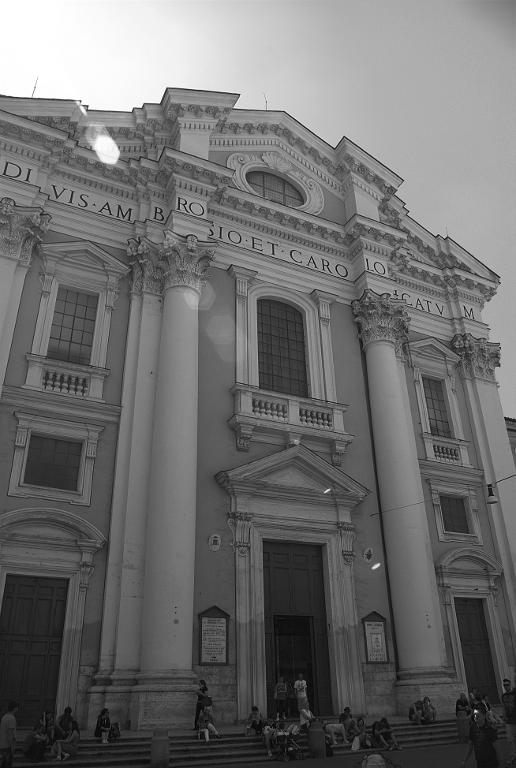 Saint Ambrogio al Corso -black and white